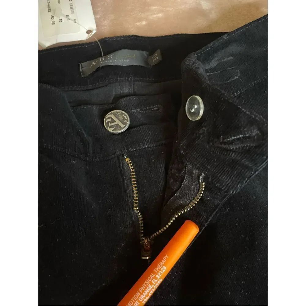 Nwt Allen Schwartz Abs Women’s Black /The Bilt House Pants Size 30. Corduroy — image 7 of 8